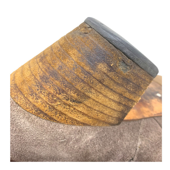 Isabel Marant Sz FR 38 US 8 Dicker Taupe Suede Western Ankle Booties Boots - Picture 10 of 13